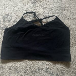 Black sports bra Bebe top